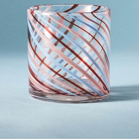 Set of 4 Matilda Goad & Co for Anthropologie Swirl Double Old Fashioned Glasses - Picture 2 of 5